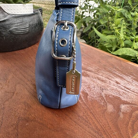 Coach Soho Mini Pochette Style No. 9234 – Blue Leather - Picture 4 of 11